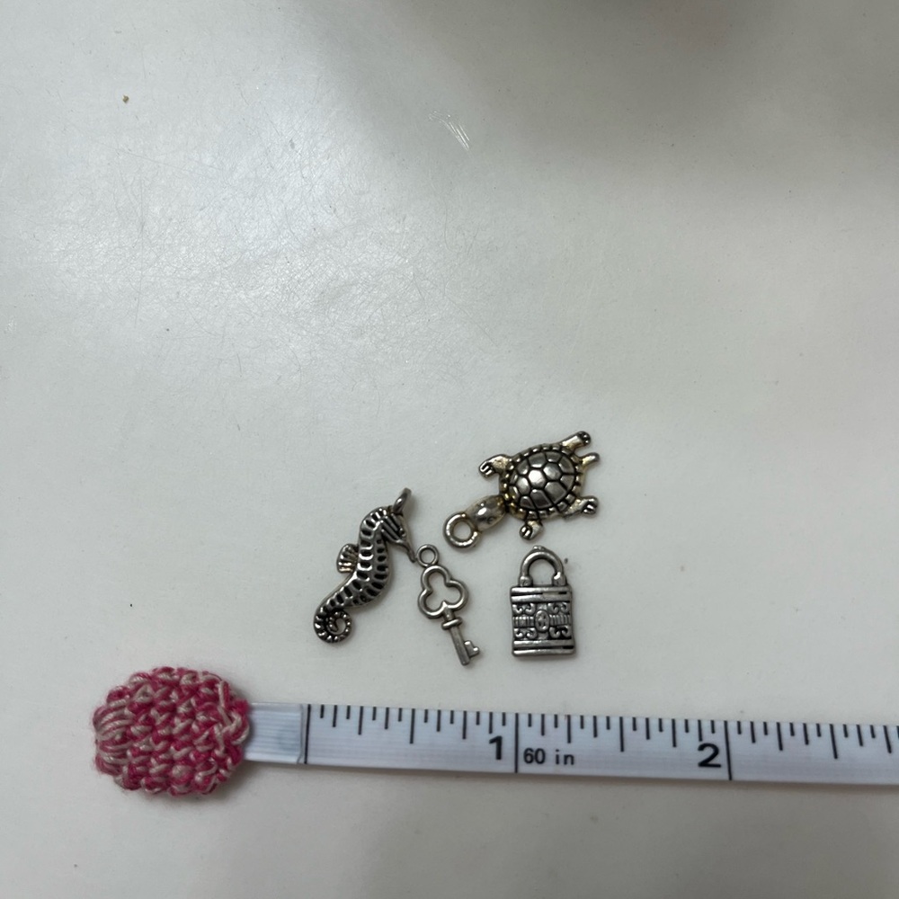 Set of 4 pewter bracelet Charm Set